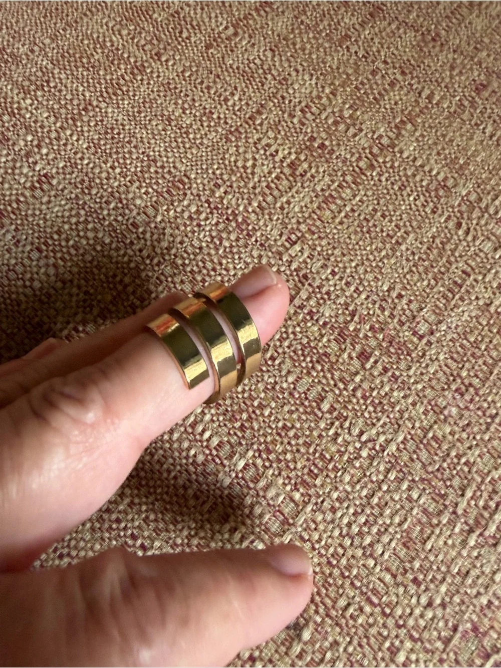 Source Unknown Gold Triple Band Ring